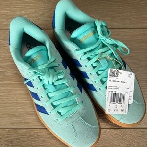 adidas VL Court Bold Women’s Sneakers in Mint Blue